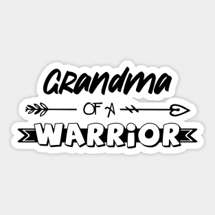 Grandma of a Little Warrior shirt, Little warrior shirt, Cancer Survivor shirt, Grandma t shirt, Grandma of a Strong Kid shirt, Cancer Awareness Sticker